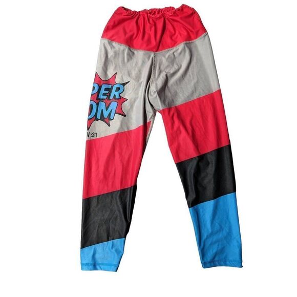 Warrior Appareal "Super Mom" Leggings Women's Size Large - Picture 1 of 7